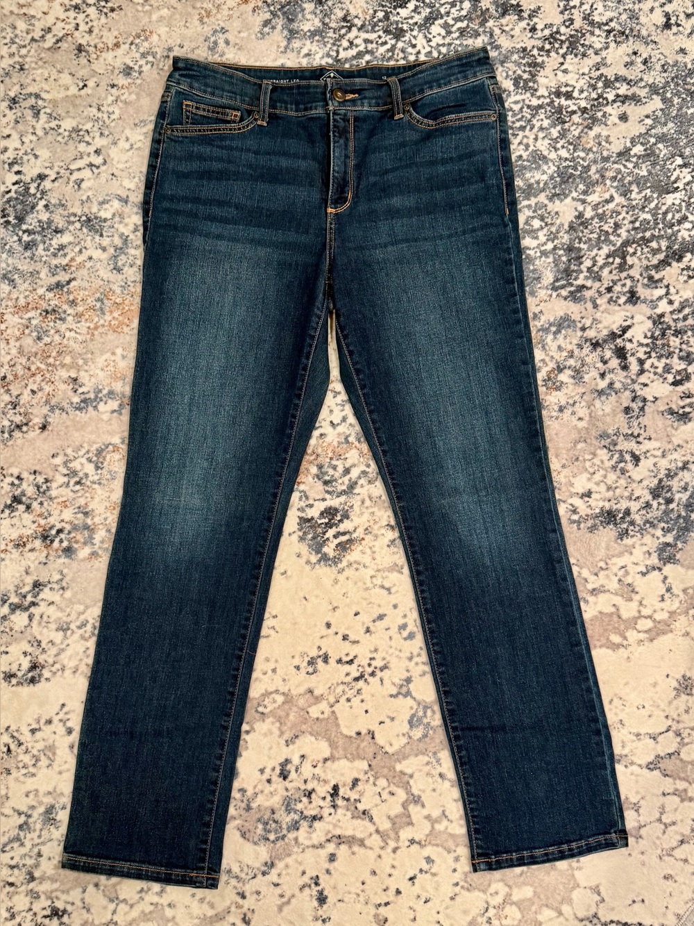 St. John’s Bay Straight Leg Dark Wash Jeans Size 12
